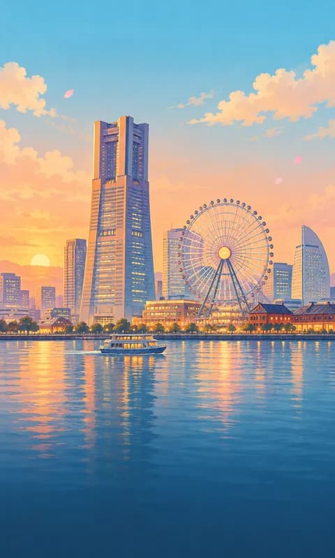 橫濱港未來 21 夜景